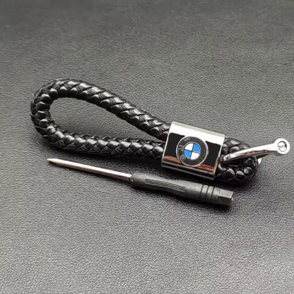 Leather Metal BMW Keychains