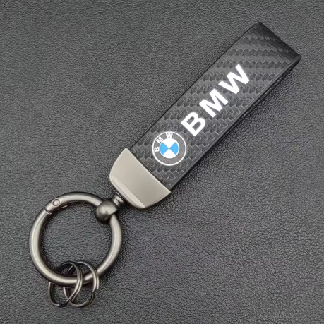 Leather Metal BMW Keychains