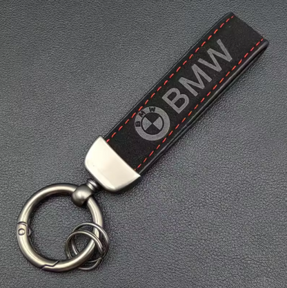 Leather Metal BMW Keychains